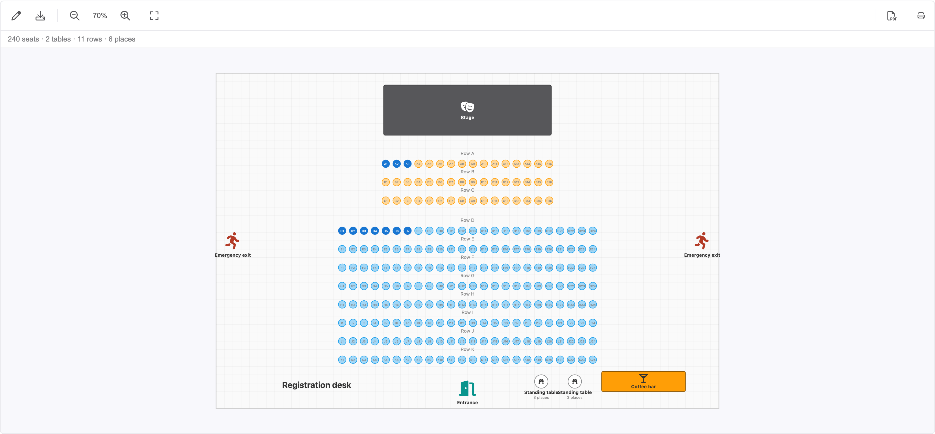 Wer sitzt wo, sobald Tickets verkauft werden