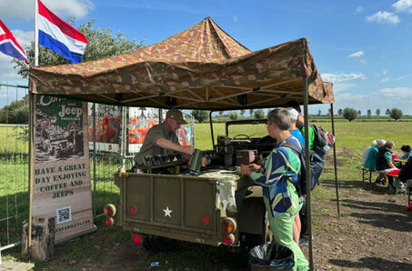 Mobiele koffiebar US Army style